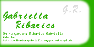 gabriella ribarics business card